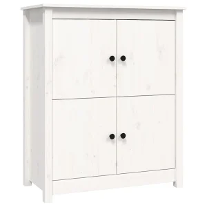 Dressoir 83×41,5×100 cm massief grenenhout wit Dressoir 83×41,5×100 cm massief grenenhout wit