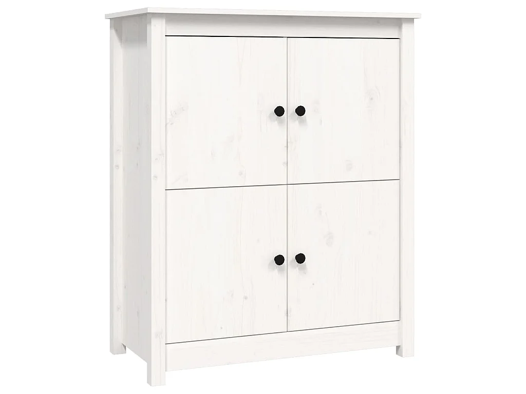 Dressoir 83x41,5x100 cm massief grenenhout wit