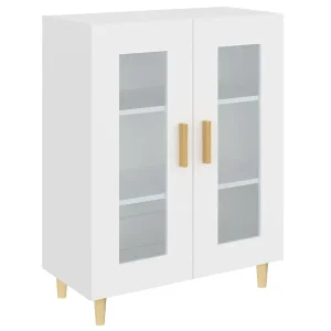 Dressoir 69,5x34x90 cm bewerkt hout wit Dressoir 69,5x34x90 cm bewerkt hout wit