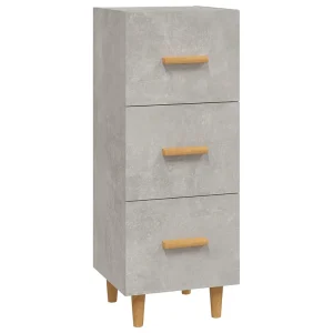 Dressoir 34,5x34x90 cm bewerkt hout betongrijs Dressoir 34,5x34x90 cm bewerkt hout betongrijs