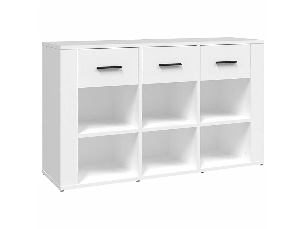Dressoir 100x30x59,5 cm bewerkt hout wit