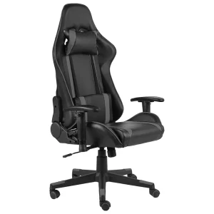 Gamestoel draaibaar PVC grijs Gamestoel draaibaar PVC grijs