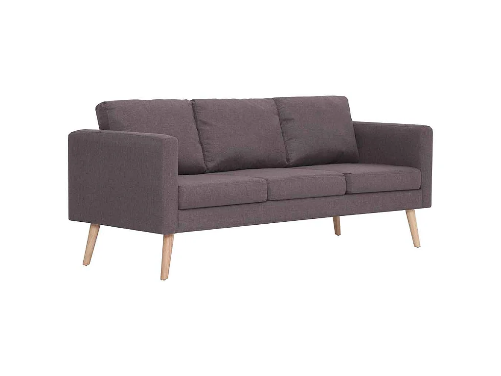Driezitsbank stof taupe