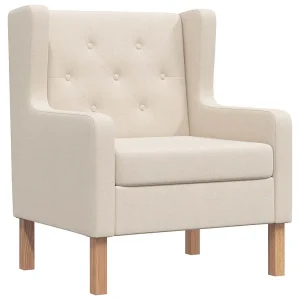 Fauteuil stof crèmewit Fauteuil stof crèmewit
