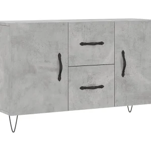 Dressoir 100x36x60 cm bewerkt hout betongrijs Dressoir 100x36x60 cm bewerkt hout betongrijs