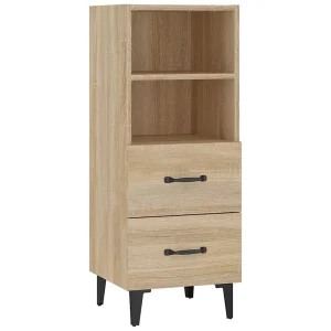 Dressoir 34,5x34x90 cm bewerkt hout sonoma eikenkleurig