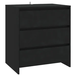 Dressoir 70x41x75 cm bewerkt hout zwart Dressoir 70x41x75 cm bewerkt hout zwart