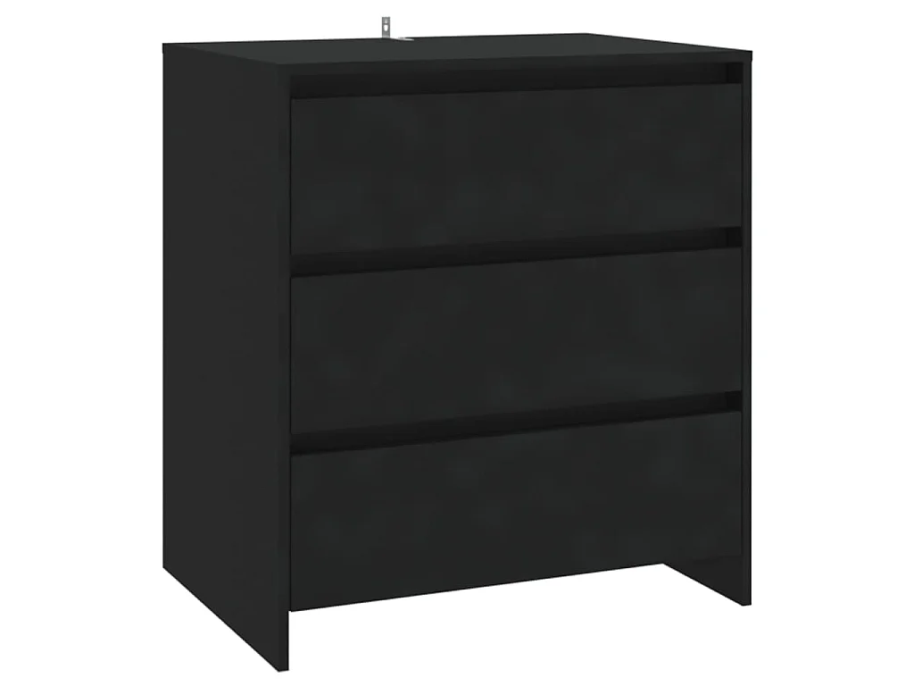 Dressoir 70x41x75 cm bewerkt hout zwart