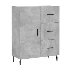 Dressoir 69,5x34x90 cm bewerkt hout betongrijs Dressoir 69,5x34x90 cm bewerkt hout betongrijs