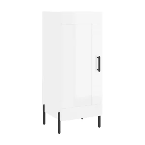 Dressoir 34,5x34x90 cm bewerkt hout hoogglans wit Dressoir 34,5x34x90 cm bewerkt hout hoogglans wit