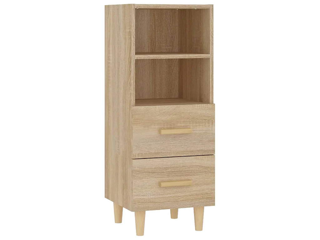 Dressoir 34,5x34x90 cm bewerkt hout sonoma eikenkleurig