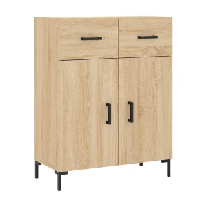 Dressoir 69,5x34x90 cm bewerkt hout sonoma eikenkleurig Dressoir 69,5x34x90 cm bewerkt hout sonoma eikenkleurig