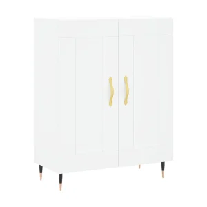 Dressoir 69,5x34x90 cm bewerkt hout wit Dressoir 69,5x34x90 cm bewerkt hout wit