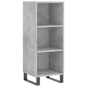 Dressoir 34,5×32,5×90 cm bewerkt hout betongrijs Dressoir 34,5×32,5×90 cm bewerkt hout betongrijs