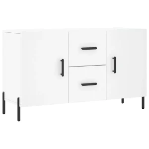 Dressoir 100x36x60 cm bewerkt hout wit Dressoir 100x36x60 cm bewerkt hout wit