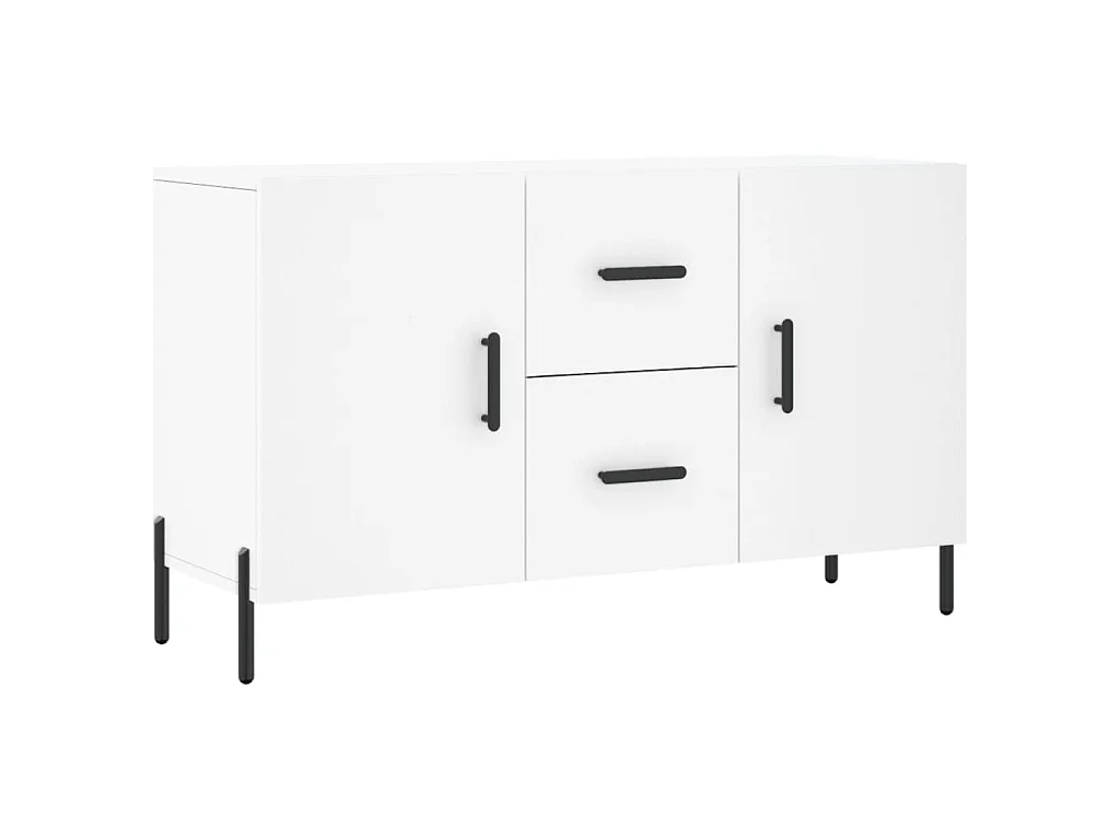 Dressoir 100x36x60 cm bewerkt hout wit