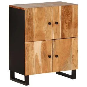 Dressoir met 4 deuren 60x33x75 cm massief acaciahout Dressoir met 4 deuren 60x33x75 cm massief acaciahout