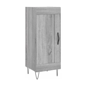 Dressoir 34,5x34x90 cm bewerkt hout grijs sonoma eikenkleurig Dressoir 34,5x34x90 cm bewerkt hout grijs sonoma eikenkleurig