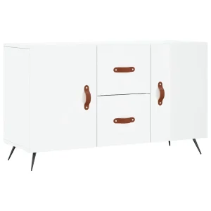 Dressoir 100x36x60 cm bewerkt hout hoogglans wit Dressoir 100x36x60 cm bewerkt hout hoogglans wit