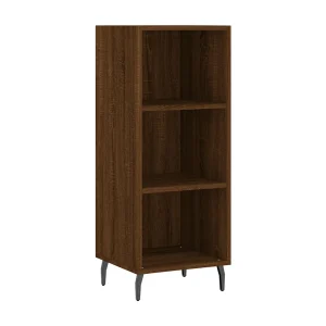 Dressoir 34,5×32,5×90 cm bewerkt hout bruin eikenkleur Dressoir 34,5×32,5×90 cm bewerkt hout bruin eikenkleur