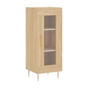 Dressoir 34,5x34x90 cm bewerkt hout sonoma eiken Dressoir 34,5x34x90 cm bewerkt hout sonoma eiken