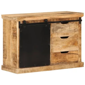 Dressoir 80x30x55 cm massief ruw mangohout Dressoir 80x30x55 cm massief ruw mangohout
