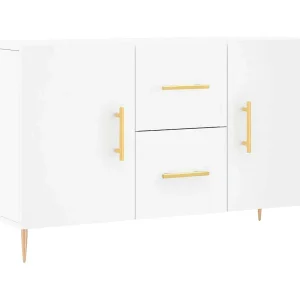 Dressoir 100x36x60 cm bewerkt hout wit Dressoir 100x36x60 cm bewerkt hout wit