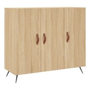 Dressoir 90x34x80 cm bewerkt hout sonoma eikenkleurig Dressoir 90x34x80 cm bewerkt hout sonoma eikenkleurig