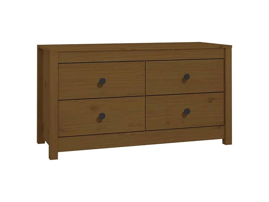 Dressoir 100x40x54 cm massief grenenhout honingbruin