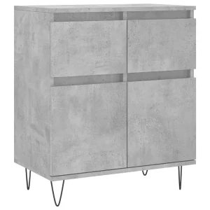 Dressoir 60x35x70 cm bewerkt hout betongrijs Dressoir 60x35x70 cm bewerkt hout betongrijs