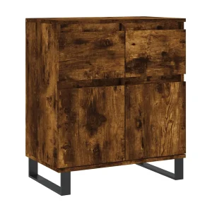 Dressoir 60x35x70 cm bewerkt hout gerookt eikenkleurig Dressoir 60x35x70 cm bewerkt hout gerookt eikenkleurig
