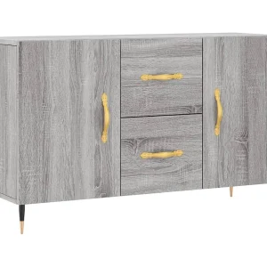 Dressoir 100x36x60 cm bewerkt hout grijs sonoma eikenkleurig Dressoir 100x36x60 cm bewerkt hout grijs sonoma eikenkleurig