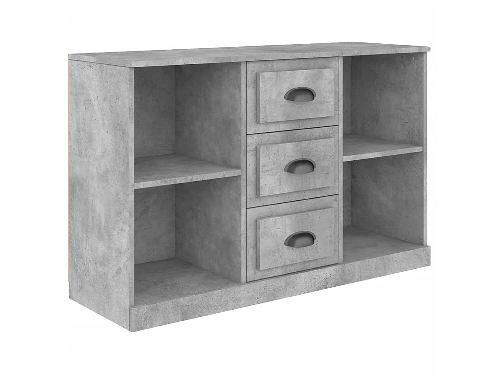 Dressoir 104,5x35,5x67,5 cm bewerkt hout betongrijs