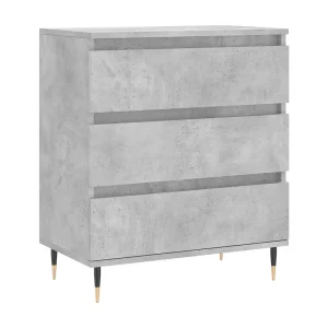 Dressoir 60x35x70 cm bewerkt hout betongrijs Dressoir 60x35x70 cm bewerkt hout betongrijs