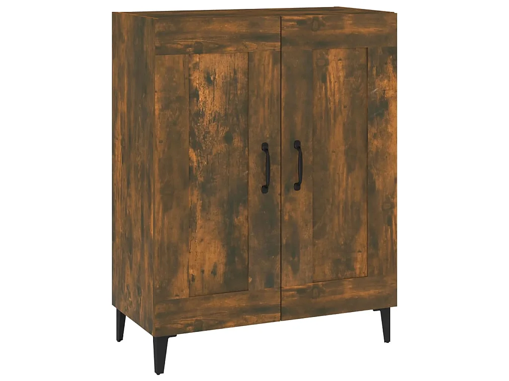Dressoir 69,5x34x90 cm bewerkt hout gerookt eikenkleurig