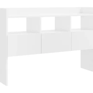 Dressoir 105x30x70 cm bewerkt hout hoogglans wit Dressoir 105x30x70 cm bewerkt hout hoogglans wit