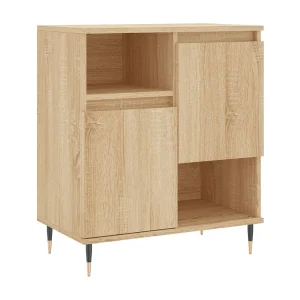 Dressoir 60x35x70 cm bewerkt hout sonoma eikenkleurig Dressoir 60x35x70 cm bewerkt hout sonoma eikenkleurig