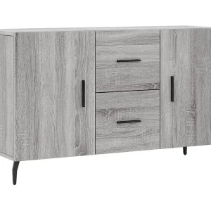 Dressoir 100x36x60 cm bewerkt hout grijs sonoma eikenkleurig Dressoir 100x36x60 cm bewerkt hout grijs sonoma eikenkleurig