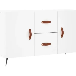 Dressoir 100x36x60 cm bewerkt hout wit Dressoir 100x36x60 cm bewerkt hout wit