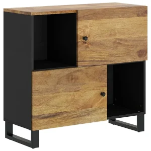 Dressoir met 2 deuren 80x33x75 cm massief mangohout Dressoir met 2 deuren 80x33x75 cm massief mangohout