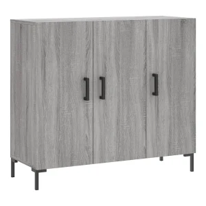 Dressoir 90x34x80 cm bewerkt hout grijs sonoma eikenkleurig Dressoir 90x34x80 cm bewerkt hout grijs sonoma eikenkleurig