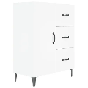 Dressoir 69,5x34x90 cm bewerkt hout wit Dressoir 69,5x34x90 cm bewerkt hout wit