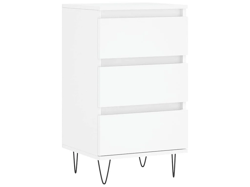 Dressoir 40x35x70 cm bewerkt hout wit