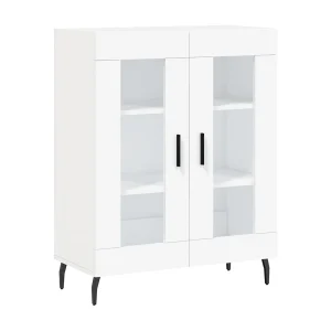 Dressoir 69,5x34x90 cm bewerkt hout wit Dressoir 69,5x34x90 cm bewerkt hout wit