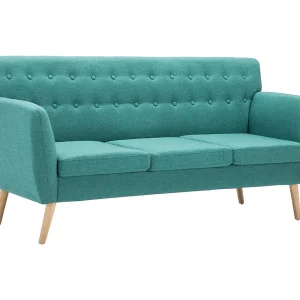 Driezitsbank 172x70x82 cm stof groen Driezitsbank 172x70x82 cm stof groen