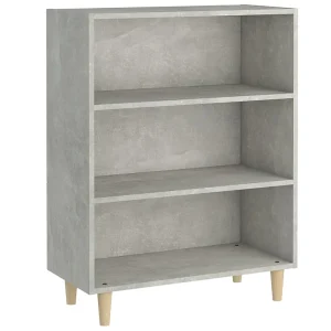 Dressoir 69,5×32,5×90 cm bewerkt hout betongrijs Dressoir 69,5×32,5×90 cm bewerkt hout betongrijs