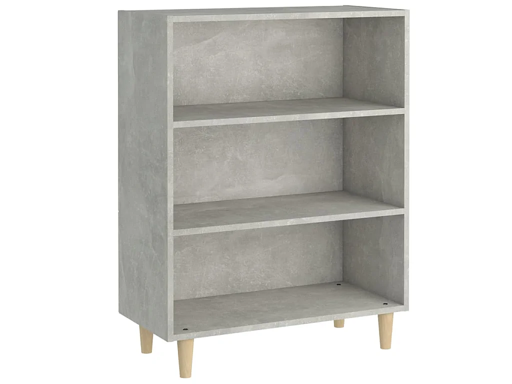 Dressoir 69,5x32,5x90 cm bewerkt hout betongrijs