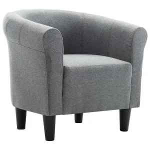Fauteuil stof lichtgrijs Fauteuil stof lichtgrijs