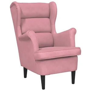 Fauteuil fluweel roze Fauteuil fluweel roze