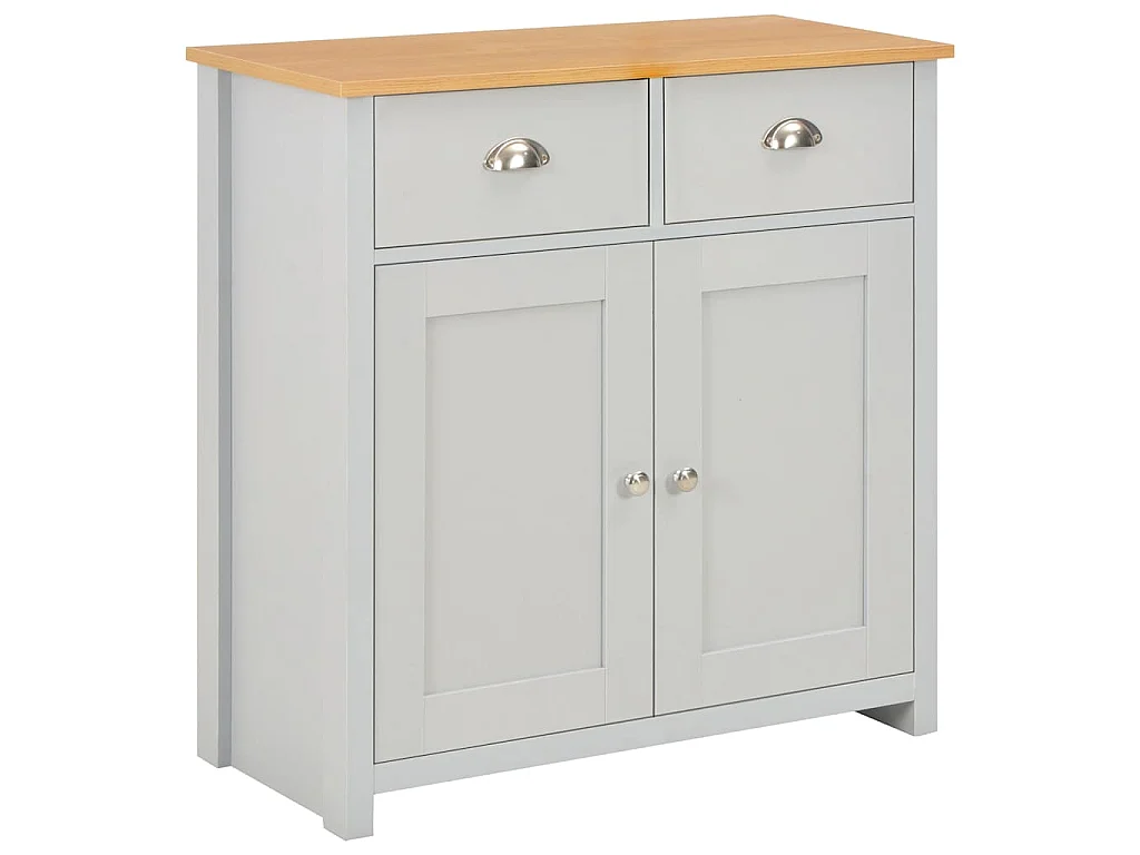 Dressoir 79x35x81 cm grijs